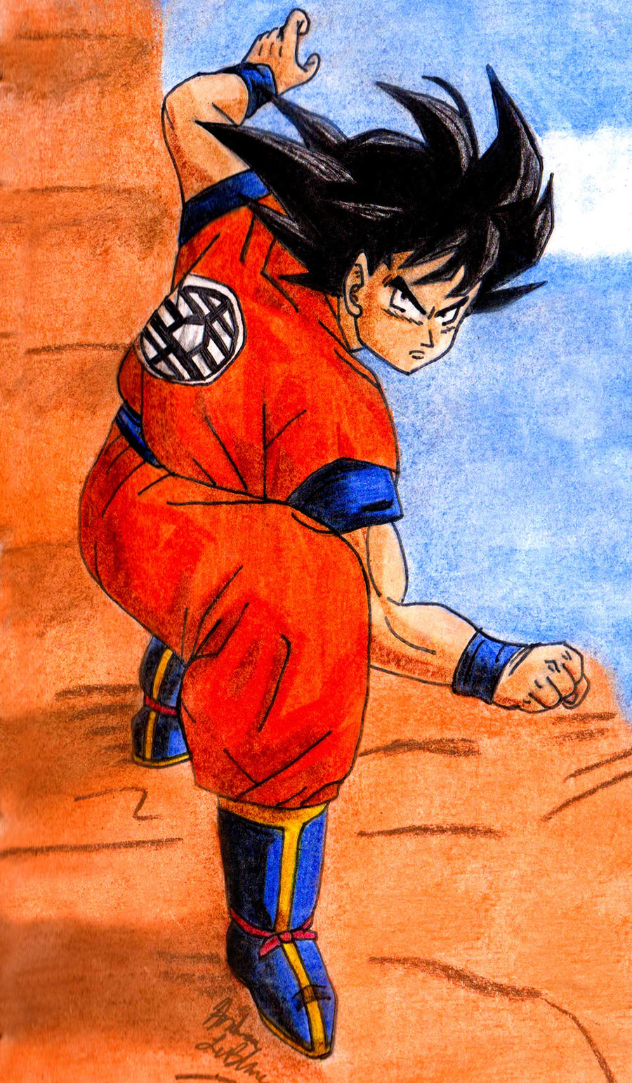 Goku Fighting Stance