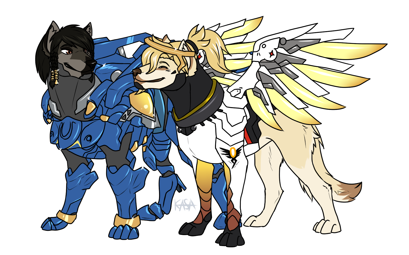 OW: Phara and Mercy [Dog AU]