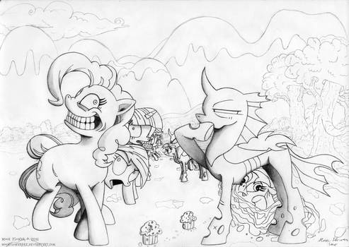 MLP FIM Comic Issue #1 Fanart - Pencil