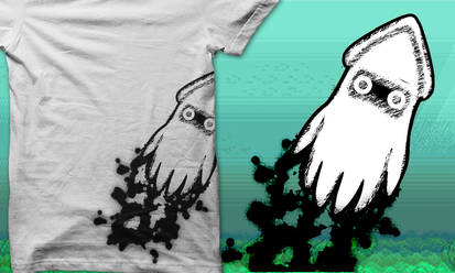 inky blooper t-shirt