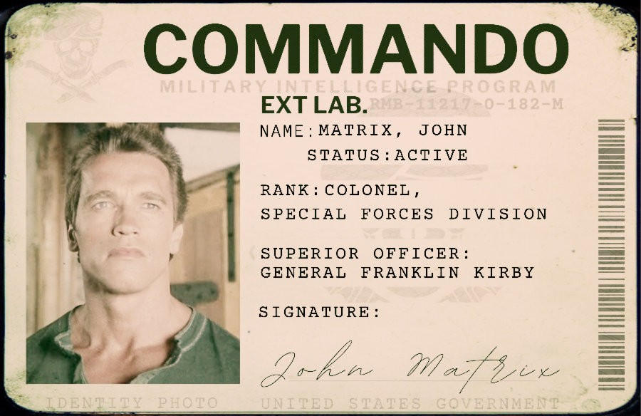 Commando Id Commando ID John Matrix by bobbyboggs182 on DeviantArt