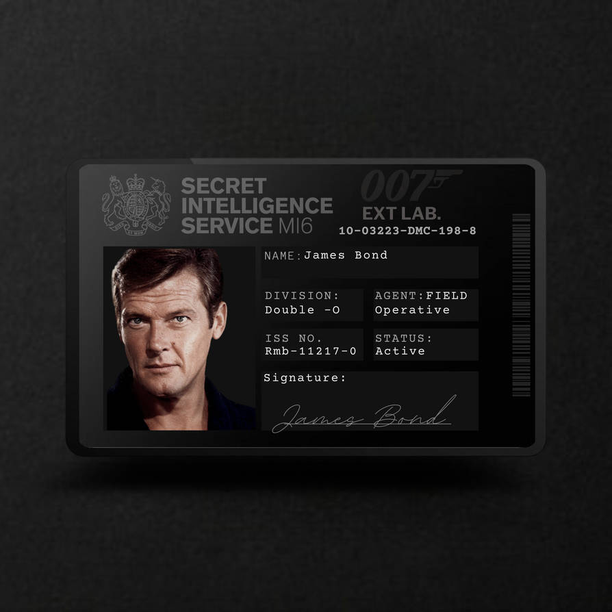 James Identity James Bond ID by bobbyboggs182 on DeviantArt