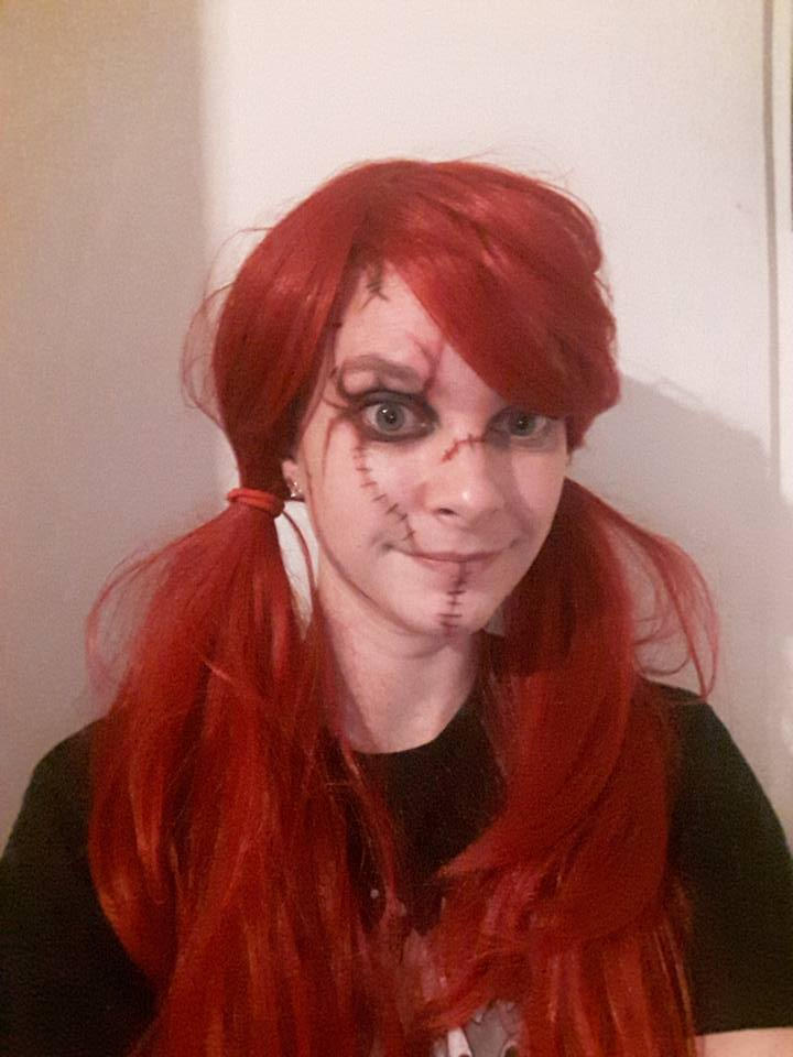 Chucky makeup test by InmateHarley on DeviantArt