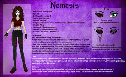 Reference Sheet: Nemesis the Proxy