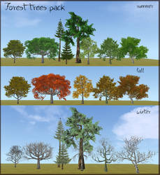 *ANOTHER UPDATE* Forest trees pack - FH meshes