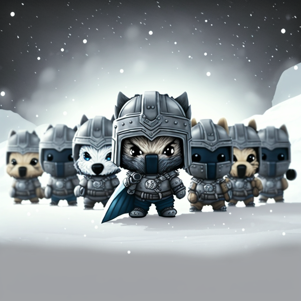 bringatome Wolf pack wearing spartan armor standin