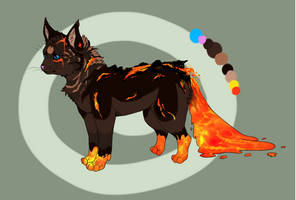 :.Custom lava cat for Meokami.: