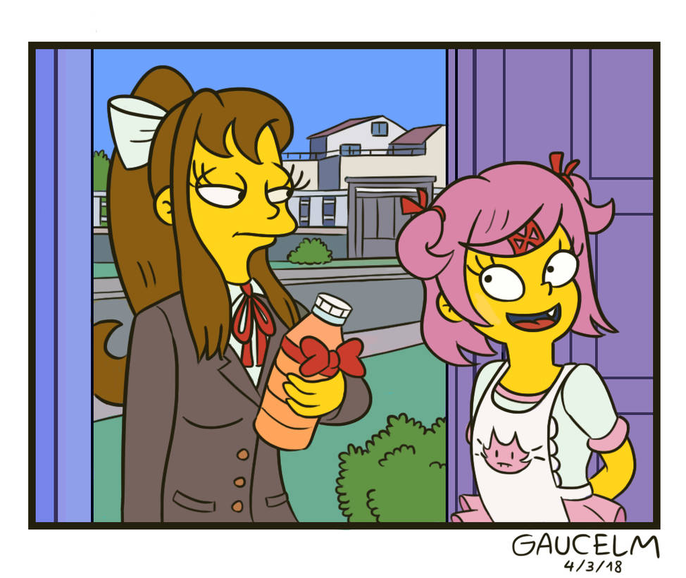 Natsuki and the Club President (Steamed Cupcakes?)