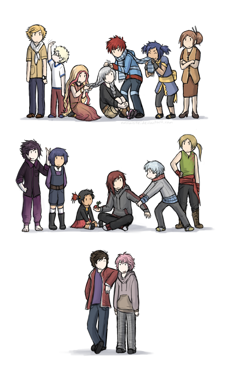 Folded gijinkas