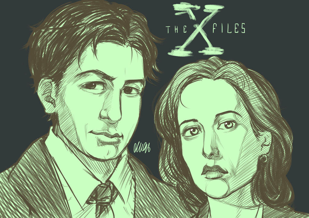 The X Files Sketch Fanart by KuraKaminari on DeviantArt