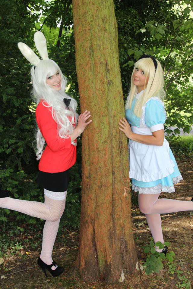 Alice + The White Rabbit Cosplay by AverageCosplays on DeviantArt