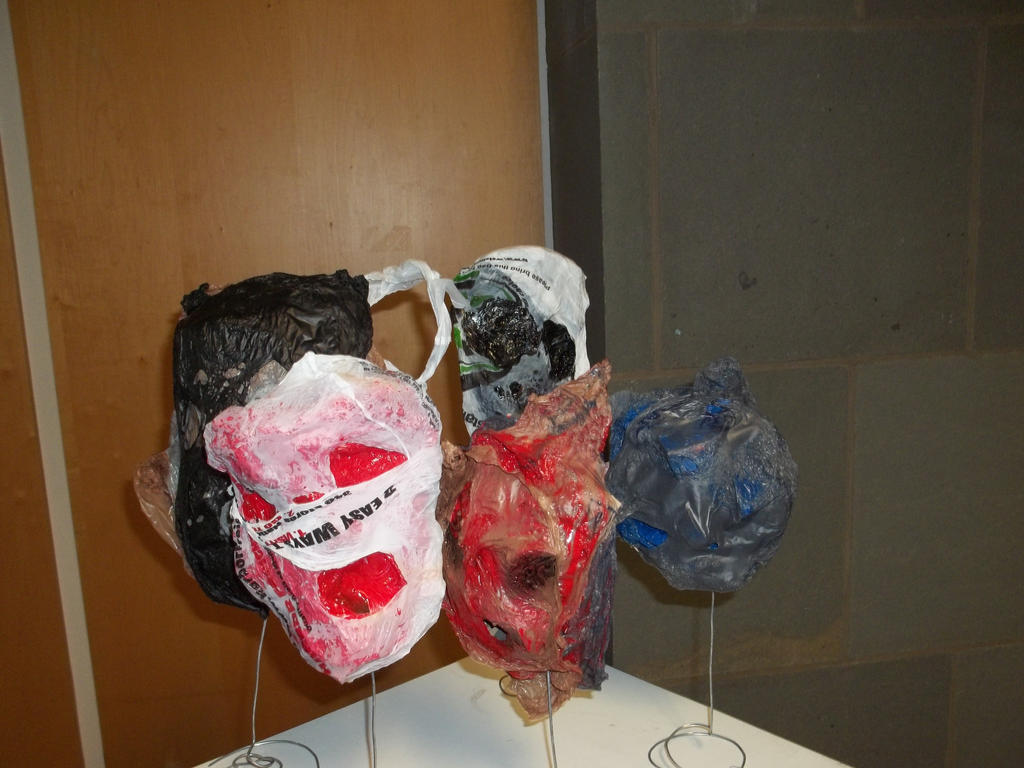 Melted Plastic Bag Masks By Urkelbot666 On DeviantArt workshops-helen-walsh-artist