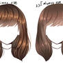 My three ways to draw hair