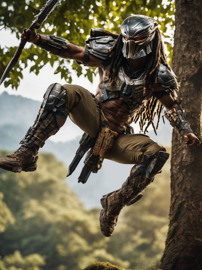 Predator leaping from tree by mrpsycho2000 on DeviantArt