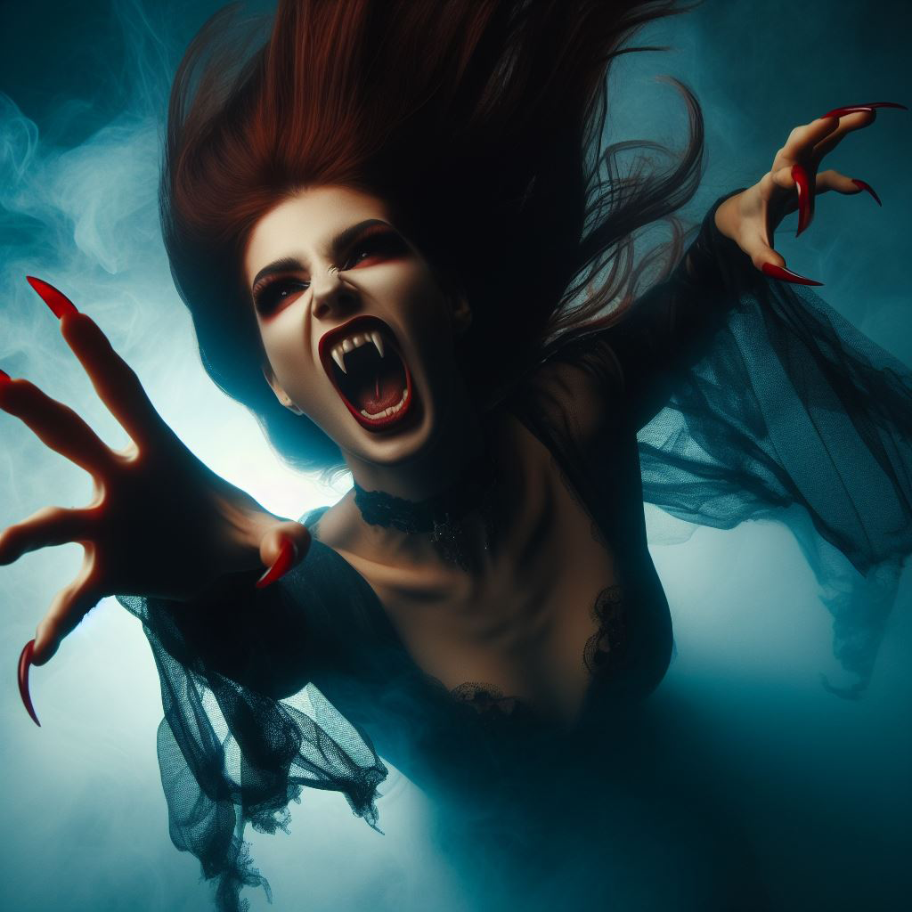 Female Vampire Coming From The Mist 013 by mrpsycho2000 on DeviantArt