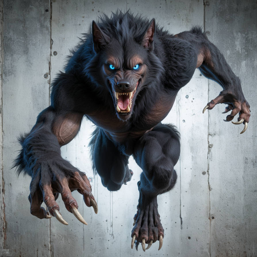Werewolf Action Shot 001 by mrpsycho2000 on DeviantArt