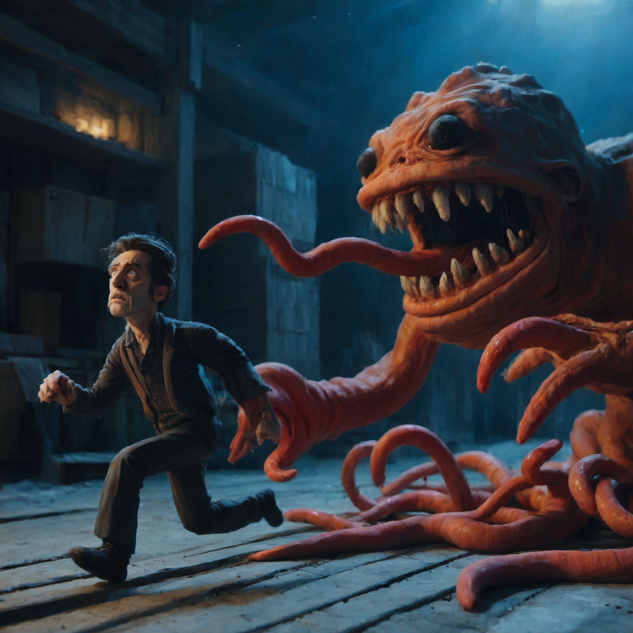 Anonymous Clay Clay Monster Chasing Man 006 by mrpsycho2000 on DeviantArt