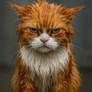 Grumpy Wet Cat 001
