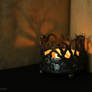 Halloween candleholder