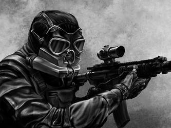 Gas Mask Soldier