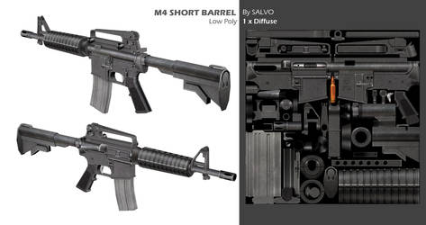 M4 Shorty - Free Low Poly Model and Texture