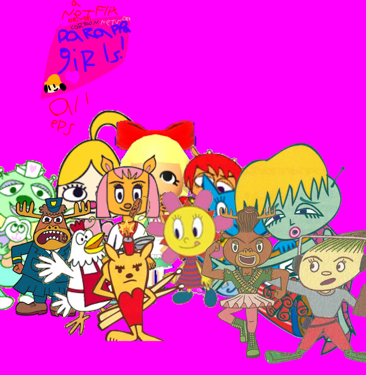 Parappa Rapper Girl (Netflix original) parappa girls! by rasberrycandi on DeviantArt