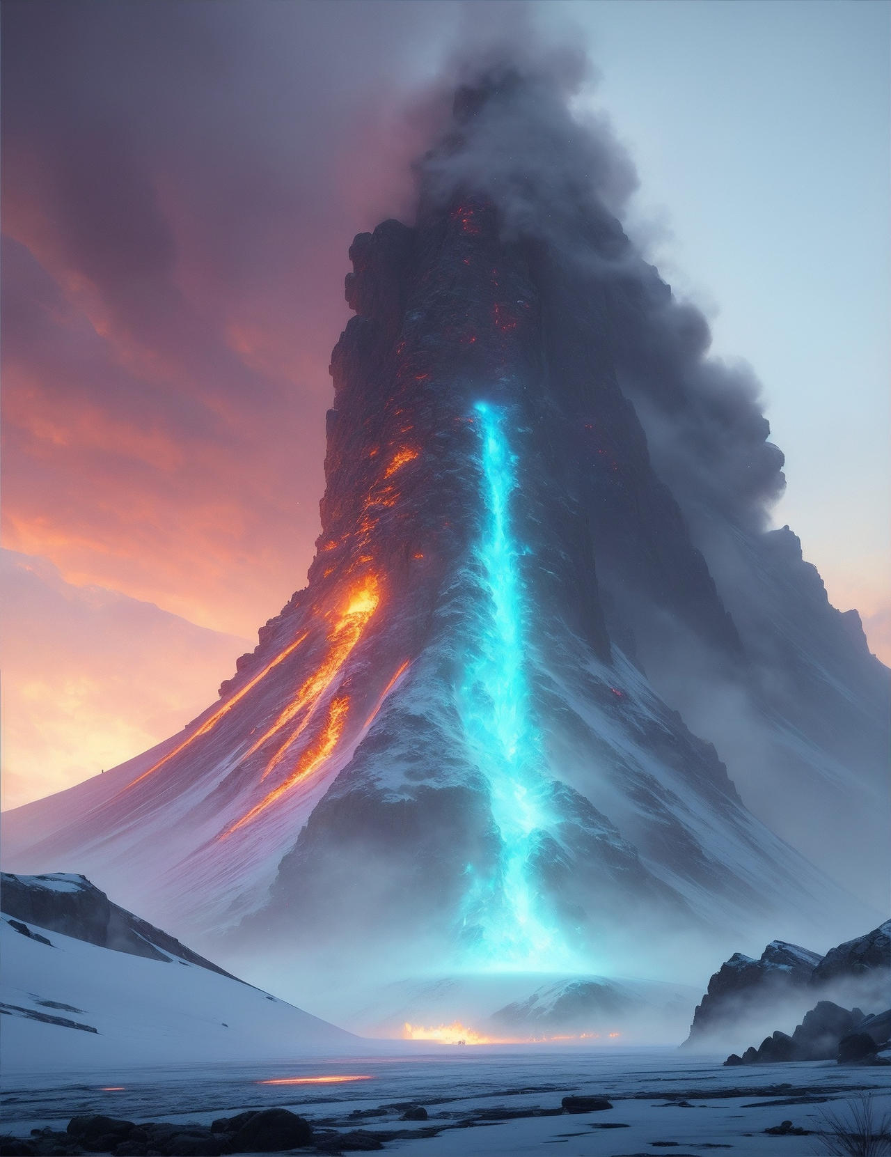 Volcano Deviantart Not Art of Volcano in Snow by cheat20jack on DeviantArt
