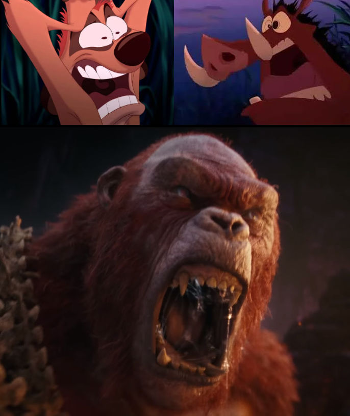 Timon And Pumbaa Screaming to Skar King by Alquimista4433 on DeviantArt