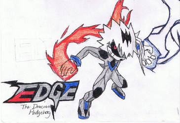 Edge, The Half-Dragon Hedgehog by YandereBlace
