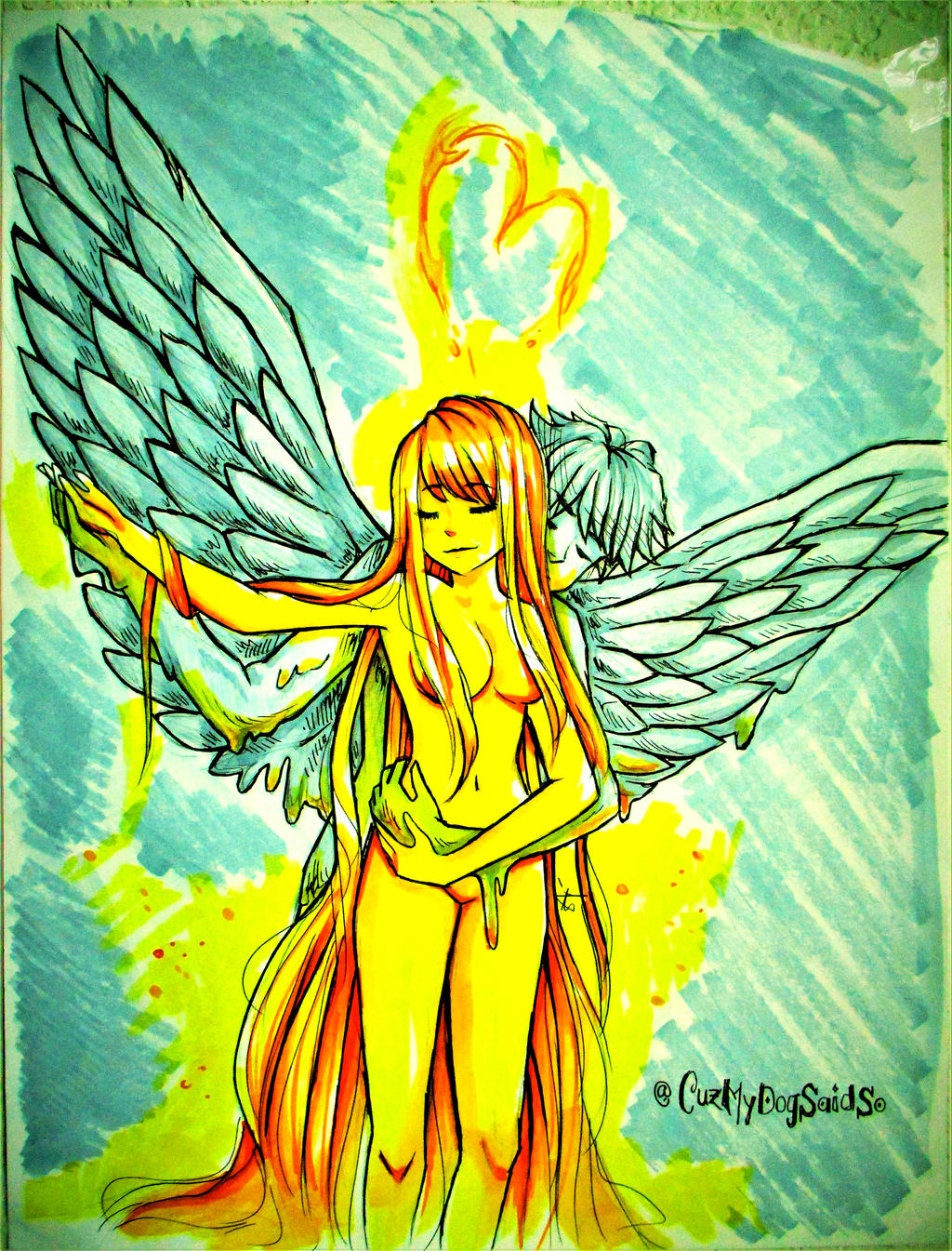 Icarus and Sun--Picolo-kun by CuzMyDogSaidSo
