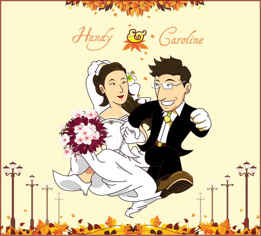 Wedding Card Illustration