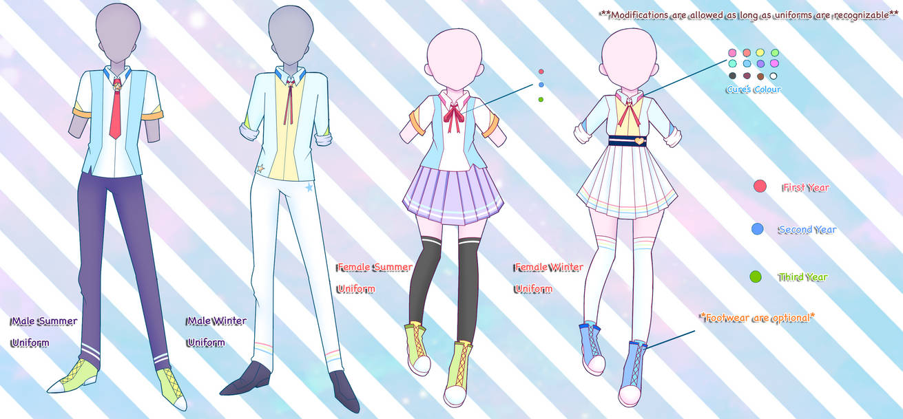 PCA - *New* (Official) Uniforms by Rosarima on DeviantArt