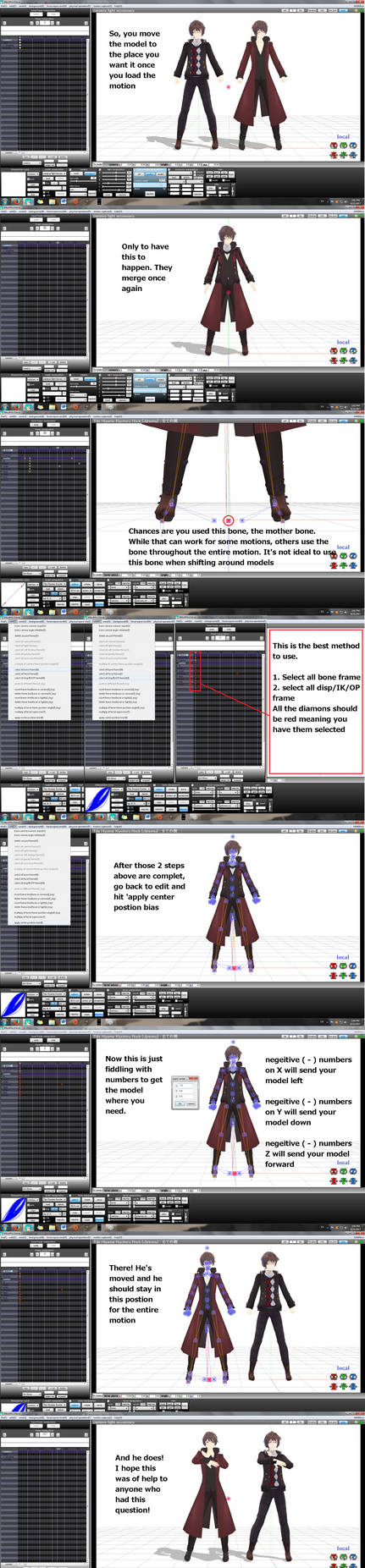 {MMD Tutorial} Repositioning Models by ElizaXSpears on DeviantArt