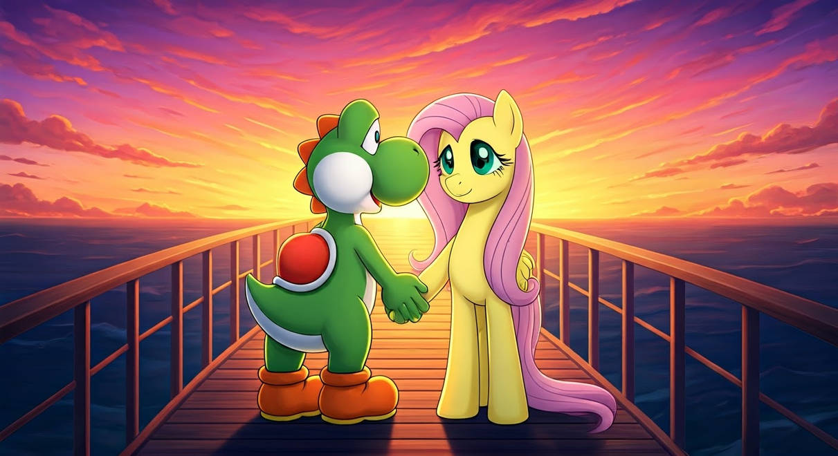 Friendship is Magic: Yoshi and Fluttershy Team Up! by TailsPrower72 on ...