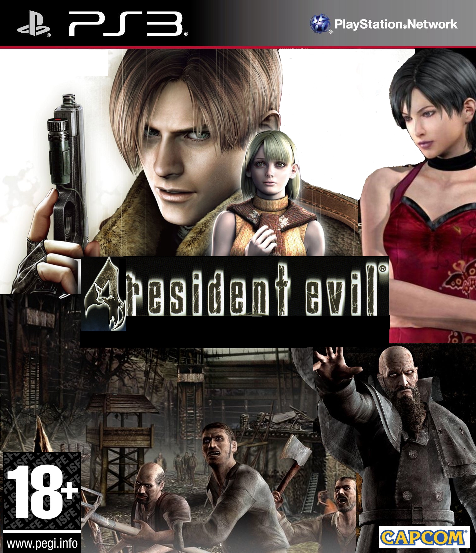 Resident Evil 4 PS3 Custom front cover