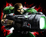 Doomguy and the BFG 9000 by AzakaChi-RD-17