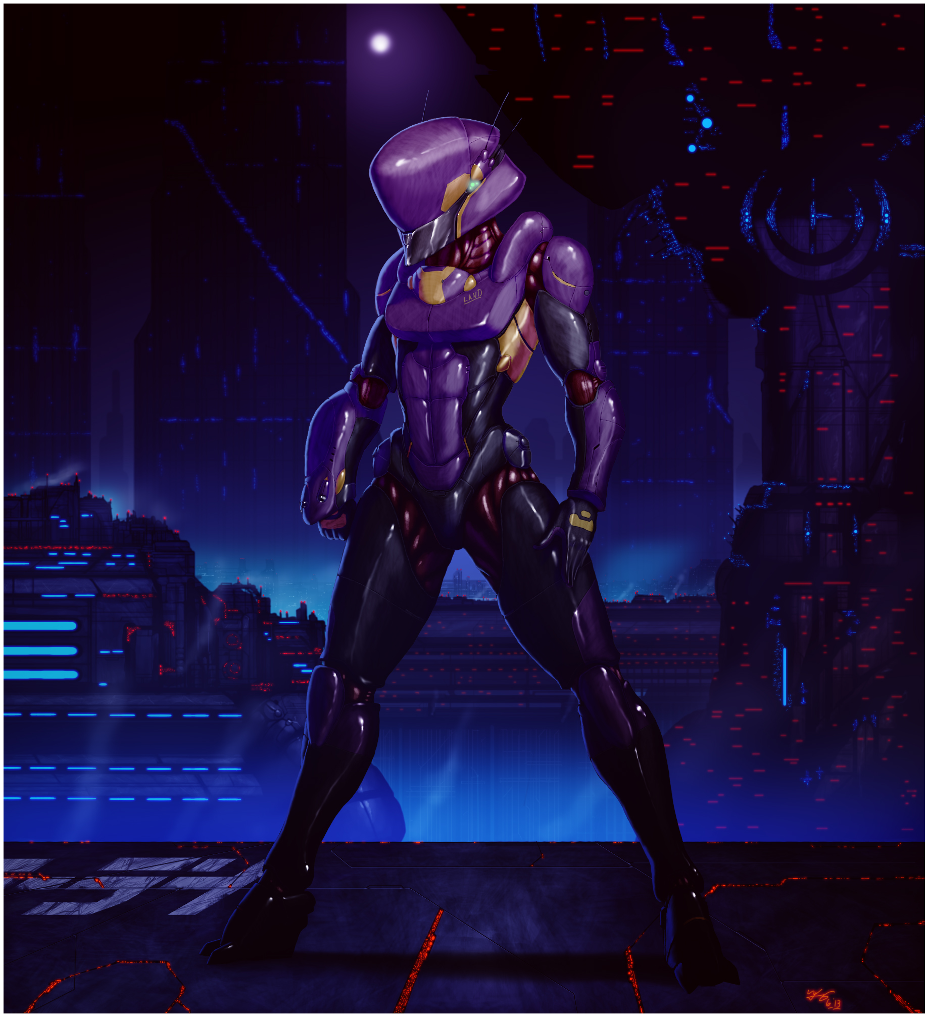 Hardsuits Deviantart LAND - Elayendii's Synth Hardsuit by AzakaChi-RD-17 on DeviantArt