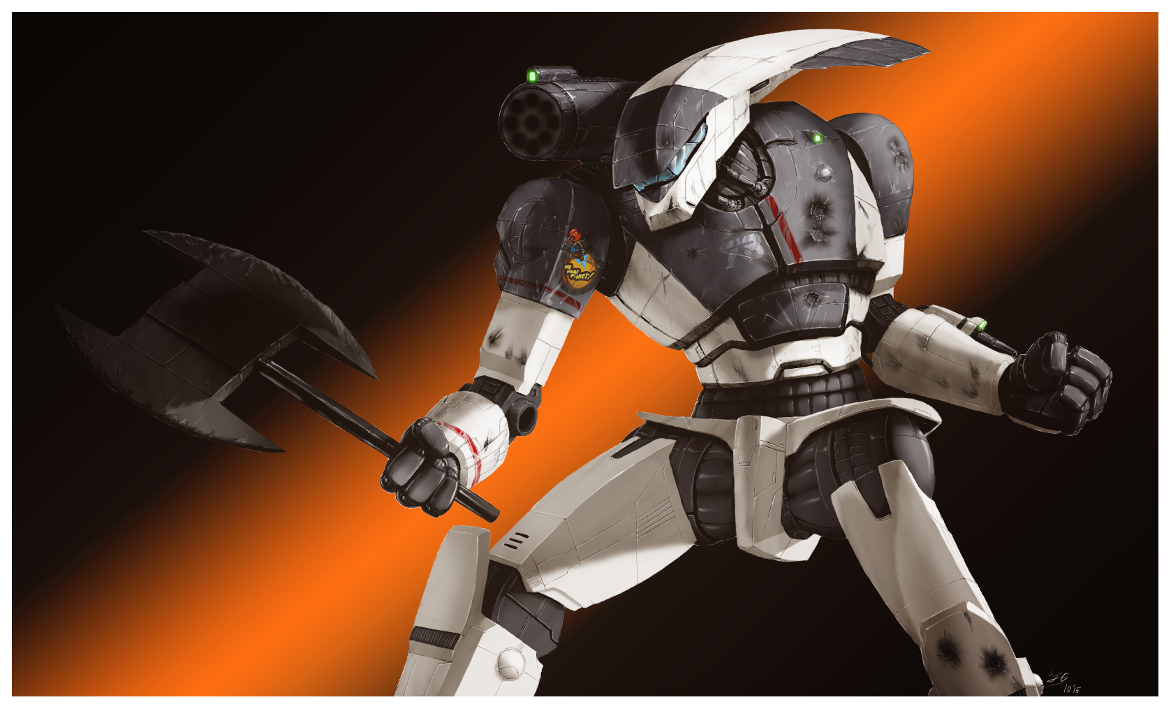 Axeman Aut Line Battletech - Axeman Color by AzakaChi-RD-17 on DeviantArt