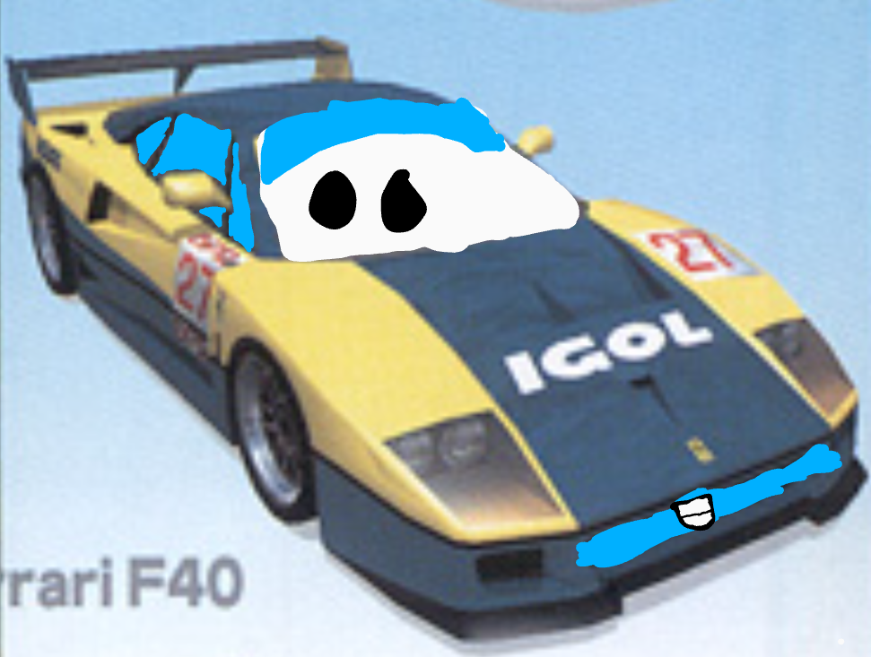 Ferrari f40 scud race (sega super gt) pixar cars by ...