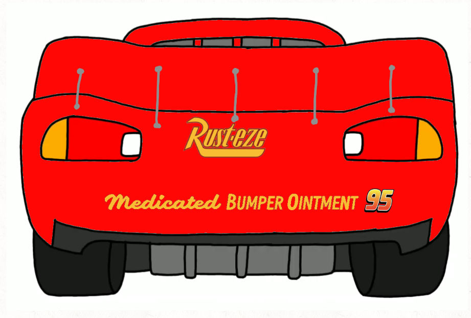 Lightning mcqueen rear view by kevinlovesdaytonausa on DeviantArt