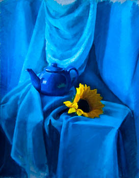 blue still life