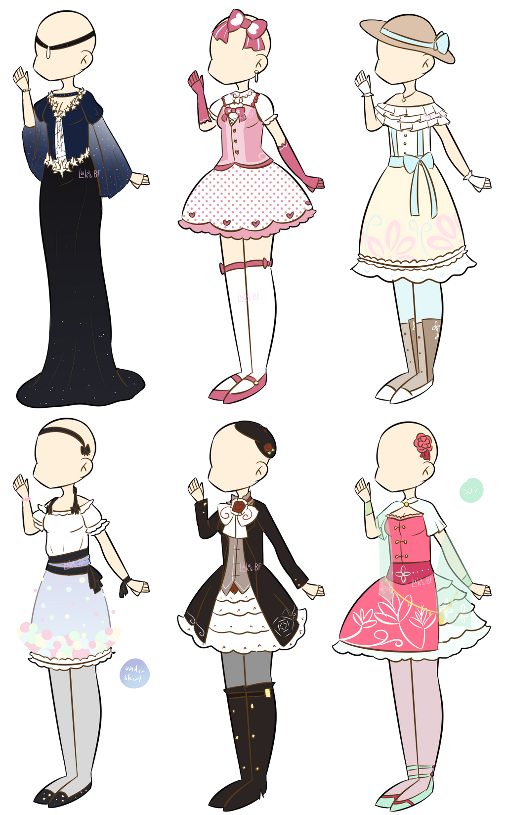 cute kawaii dress drawing Cute and Trendy Kawaii Clothes created on Craiyon