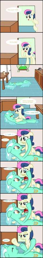 Lyra And Bonbon: Lyra is in trouble