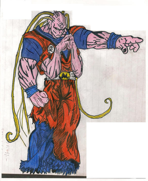 Super Buu Absorbed SSJ3 Goku by sylargrey11 on DeviantArt