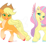 AppleJack n Fluttershy Gen 5