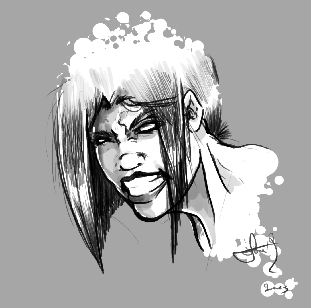 Angry Woman Sketch