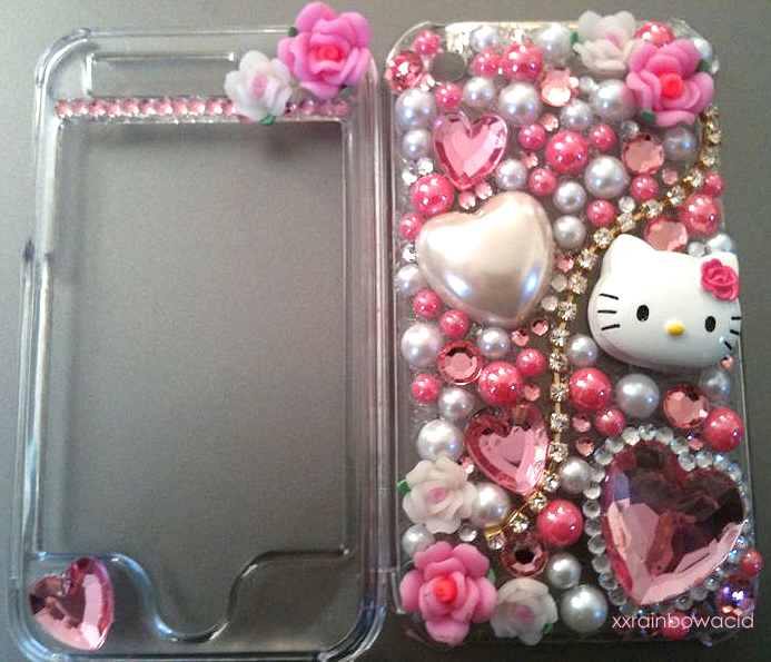 Kitty Rose Decoden iPhone Case