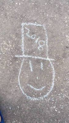 chalk baby new year