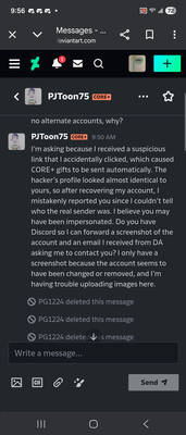 I think PJToon75 got hacked