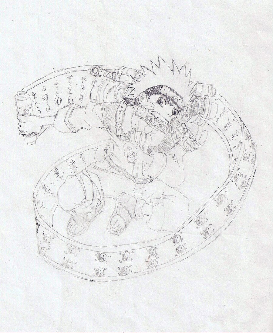 naruto with scrolls